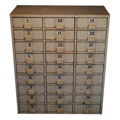 1940 Metal Multi Drawer Industrial Apothecary Cabinet