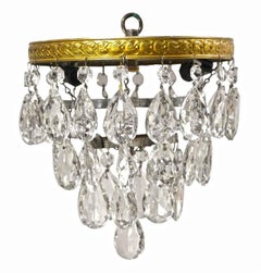 Waldorf Astoria Hotel Crystal Flush Mount Light Qty Available Tear DropCrystals