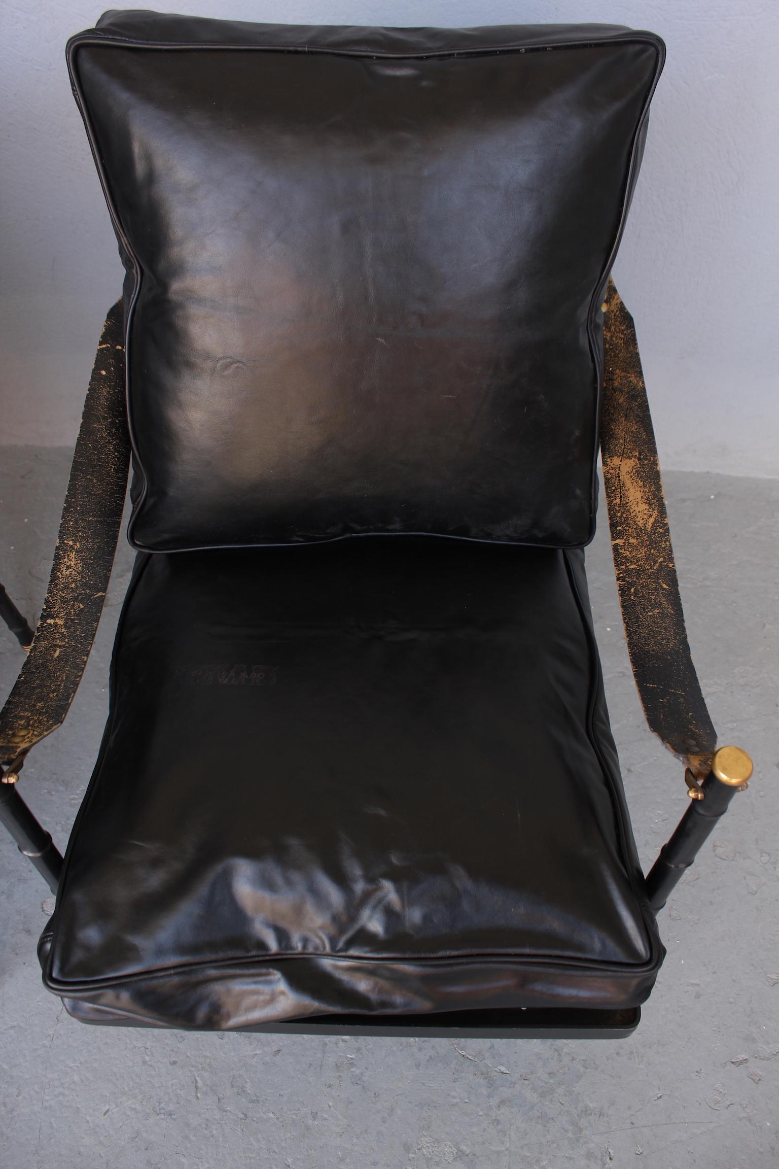 Leather 1940 Pair of Armchairs For Sale