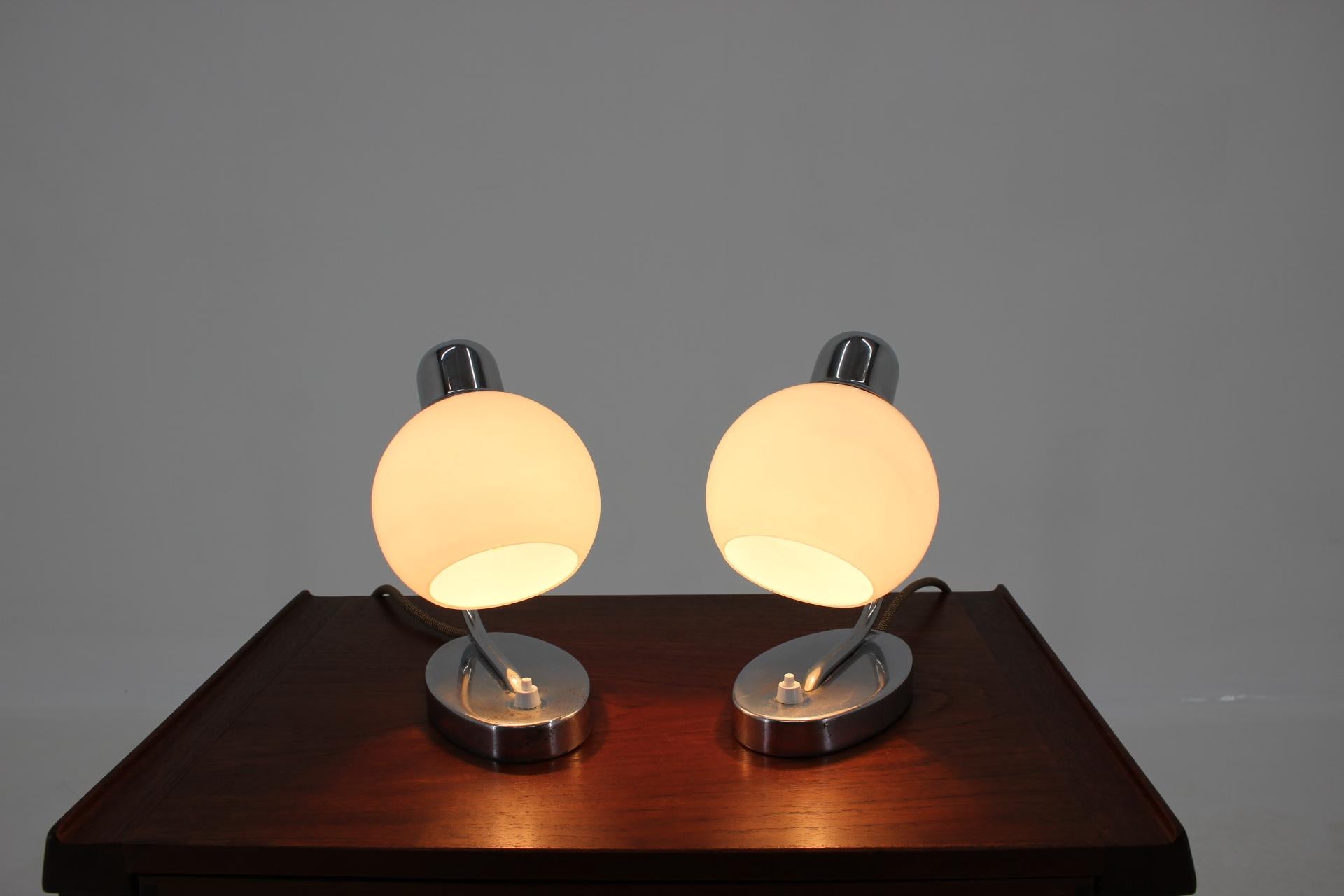 1940 Pair of Design Table Lamps/Drupol Type 1606 1