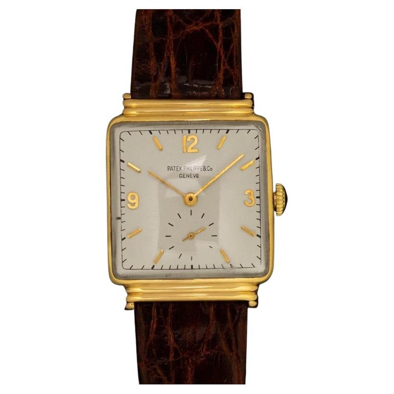 1940 Patek Philippe Vintage Herren-Kissenuhr mit gestuften