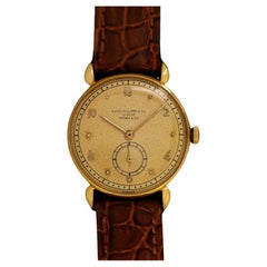 1940 Patek Philippe Vintage Mens Midsize Tiffany & Co. Signed Watch, Ref. 590