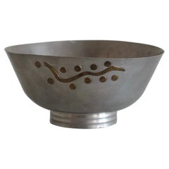1940 Pewter and Brass bowl by Mabos