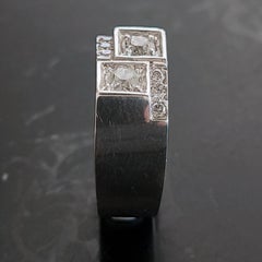 1940 René Boivin Bague en argent et diamants