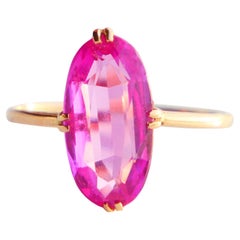1940 Ring Rubin massiv 18K Gold Ø US 7.25 / 2.25gr