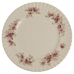 1940, Royal Albert Lavendelrose 8er Set, Porzellanteller, Goldrand