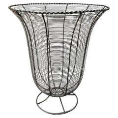 Vintage 1940s American Wire Waste Basket