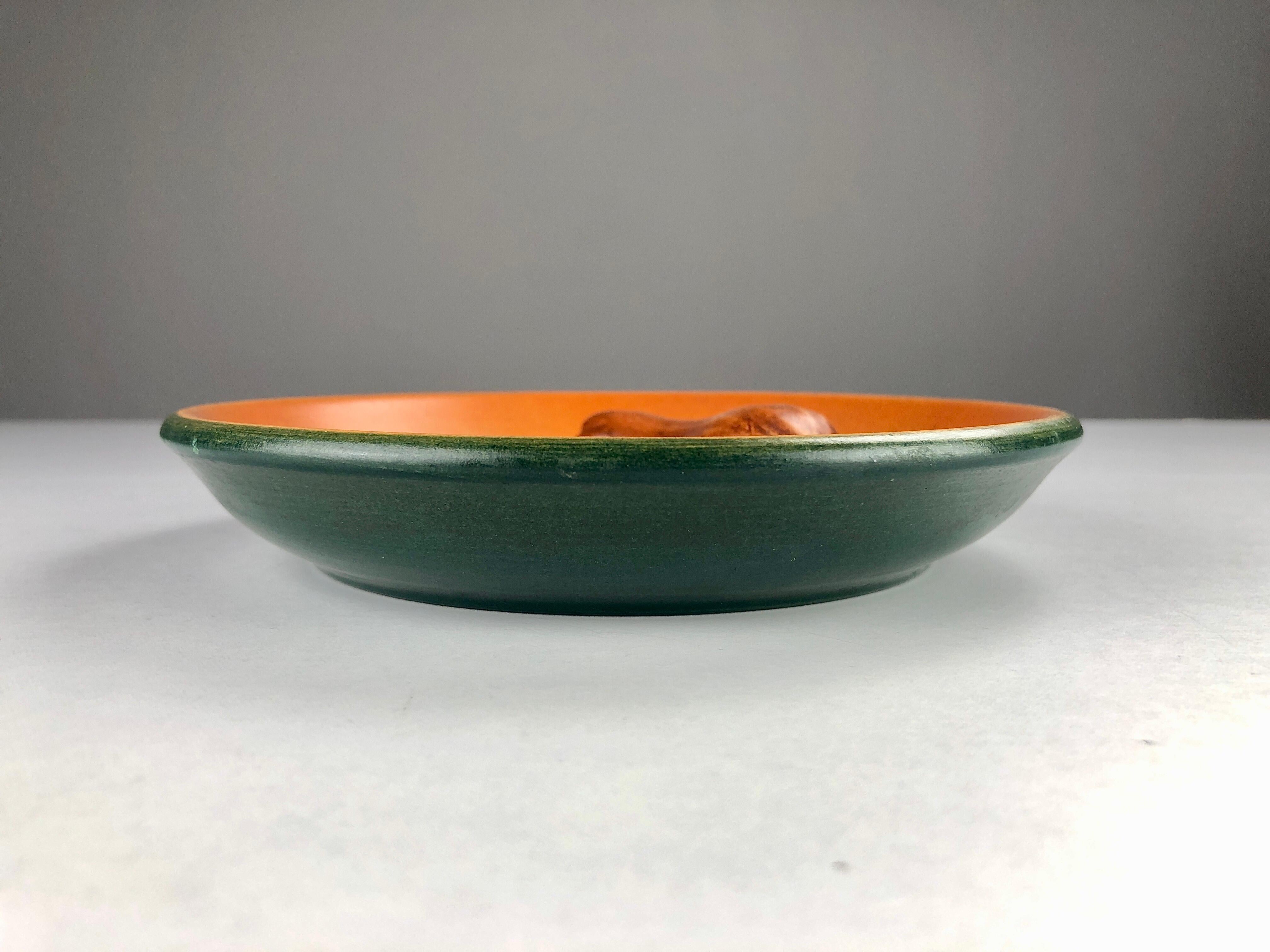 Ceramic 1940's Danish Platter / Ash Tray by Axel Sørensen for P. Ipsens Enke For Sale