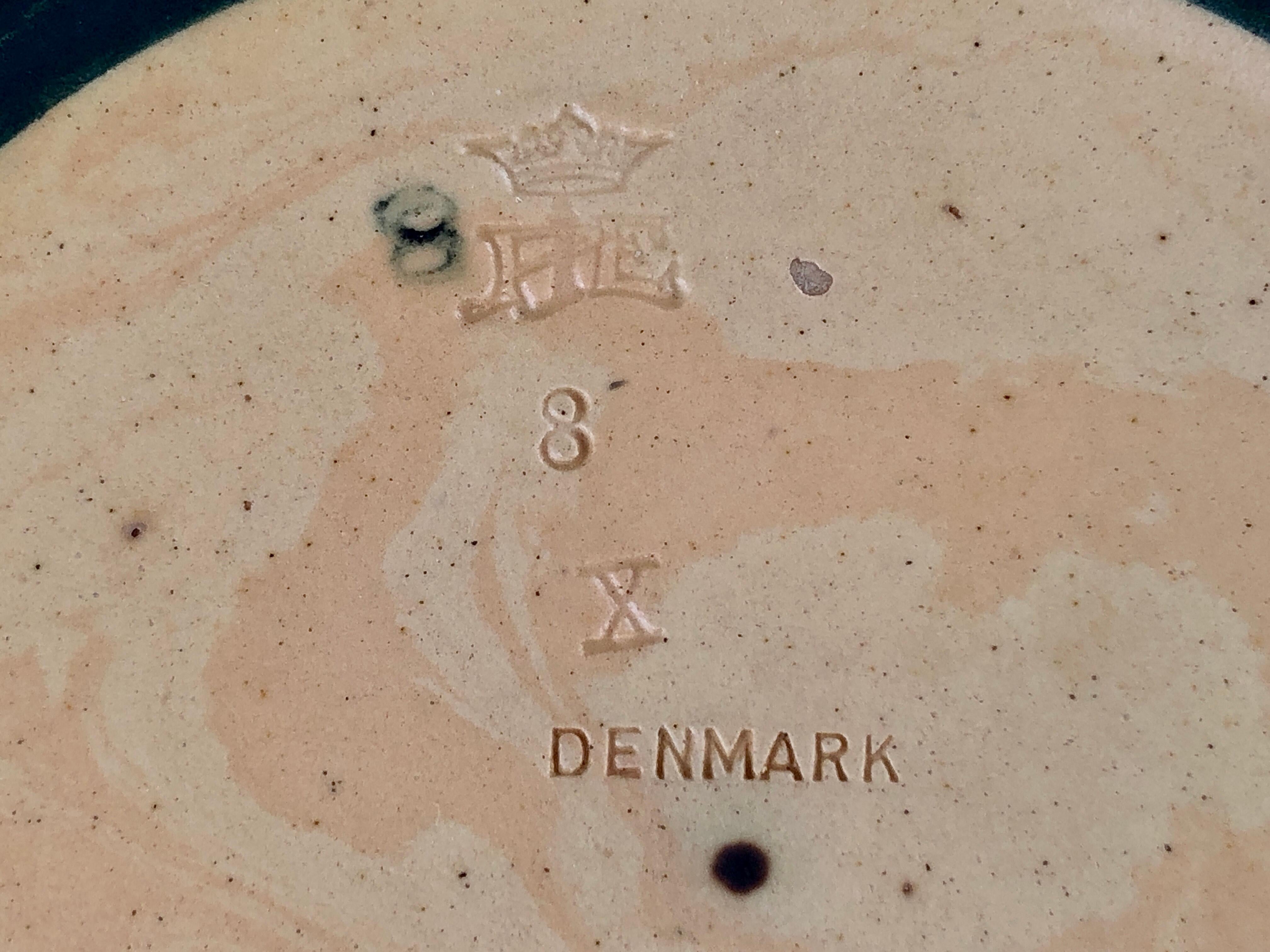 Céramique Plateau / Cendrier danois des années 1940 par Axel Sørensen pour P. Ipsens Enke en vente