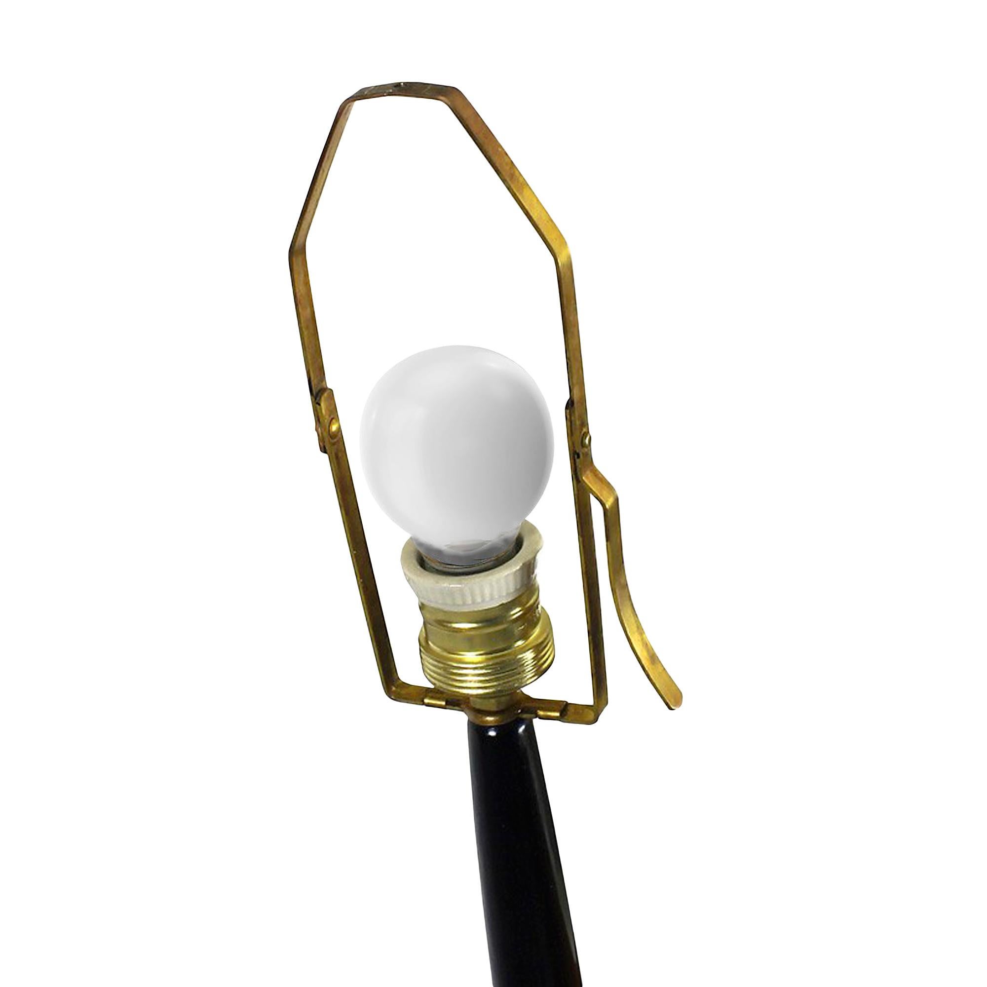 Moderne Stehlampe aus Mahagoni und Messing aus der Mitte des Jahrhunderts von Giuseppe Ostuni – Italien im Angebot 2