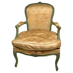 Vintage 1940 s French Fauteuil Armchair 