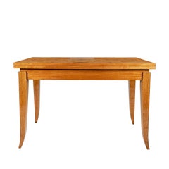 Mid-Century Modern Game Table in Light Mahogany With Double Flap Top - France