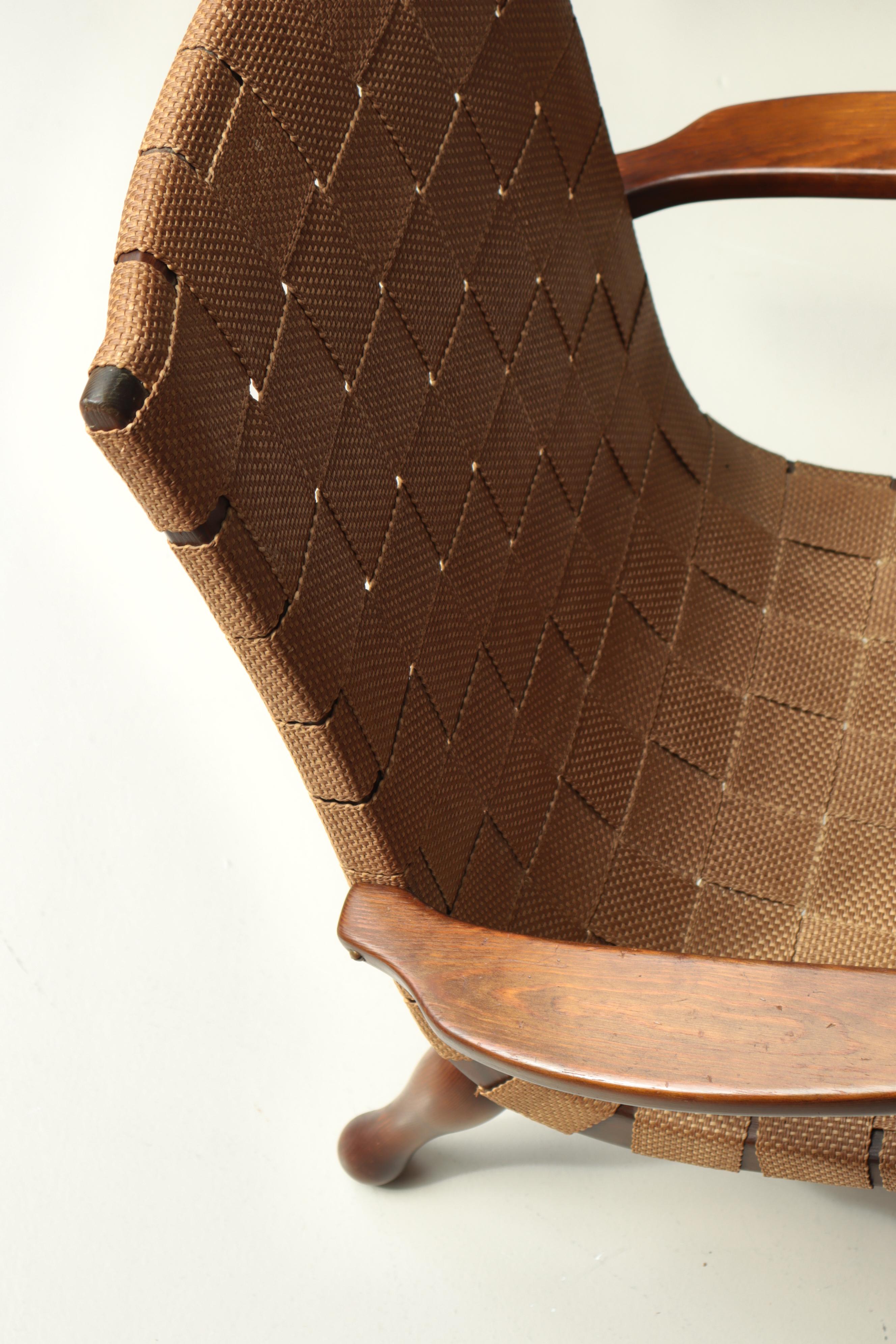 Juego de 1940 de sillas de salón de madera de pino y silla de montar de un ebanista sueco en venta 6