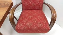 1940 Set of two Halabala Armchairs H 269 + Spider table