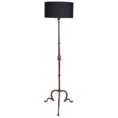 1940 Spanish Wrought Iron Floor Lamp