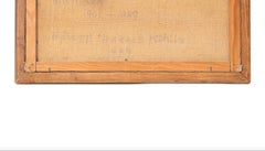 1940 Swedish oil on canvas by artist Nils Nilsson (1924-2017) of a coastal scene