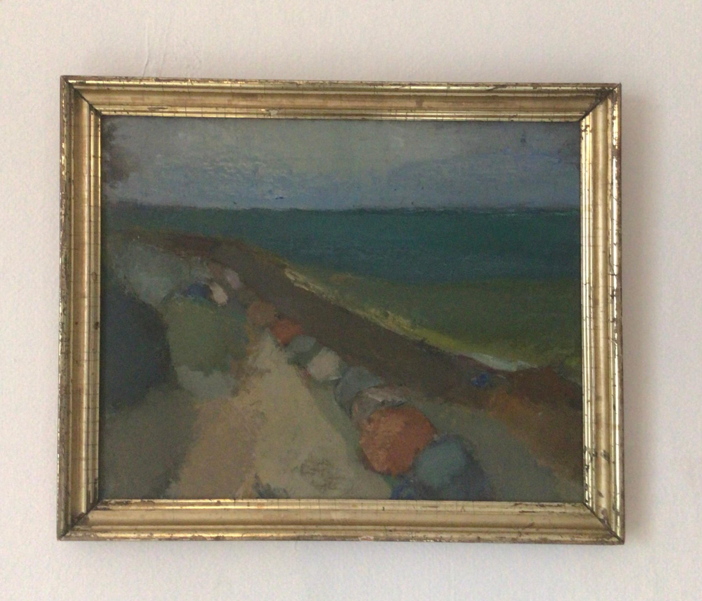 Other 1940 Swedish oil on canvas by artist Nils Nilsson (1924-2017) of a coastal scene