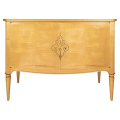 1940 Sycamore chest of drawers by René Prou