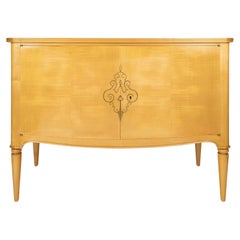 Vintage 1940 Sycamore chest of drawers by René Prou