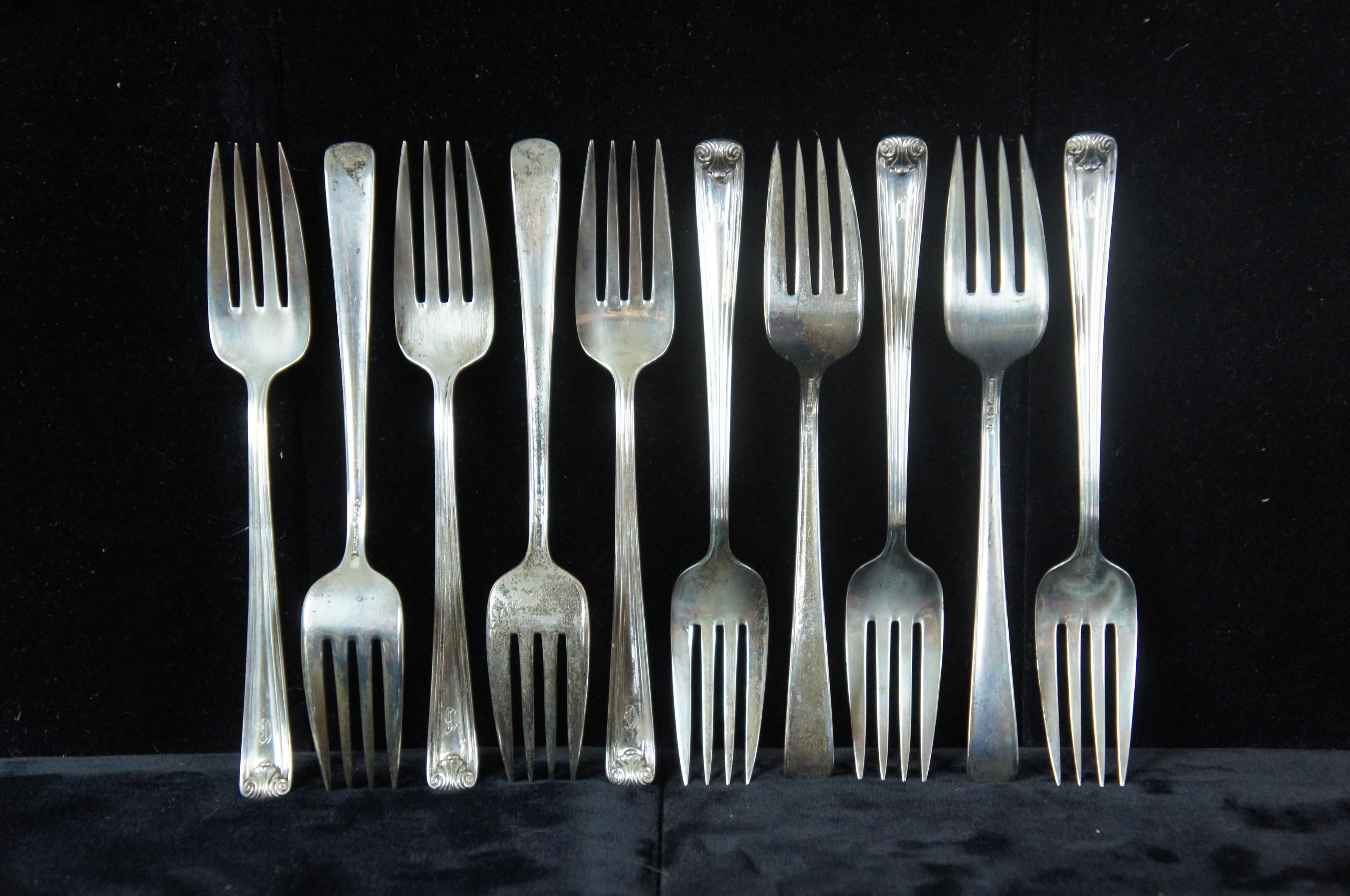 1940 Watson Windsor Manor Sterling Silver .925 Flatware Silverware Set 71 PC 1