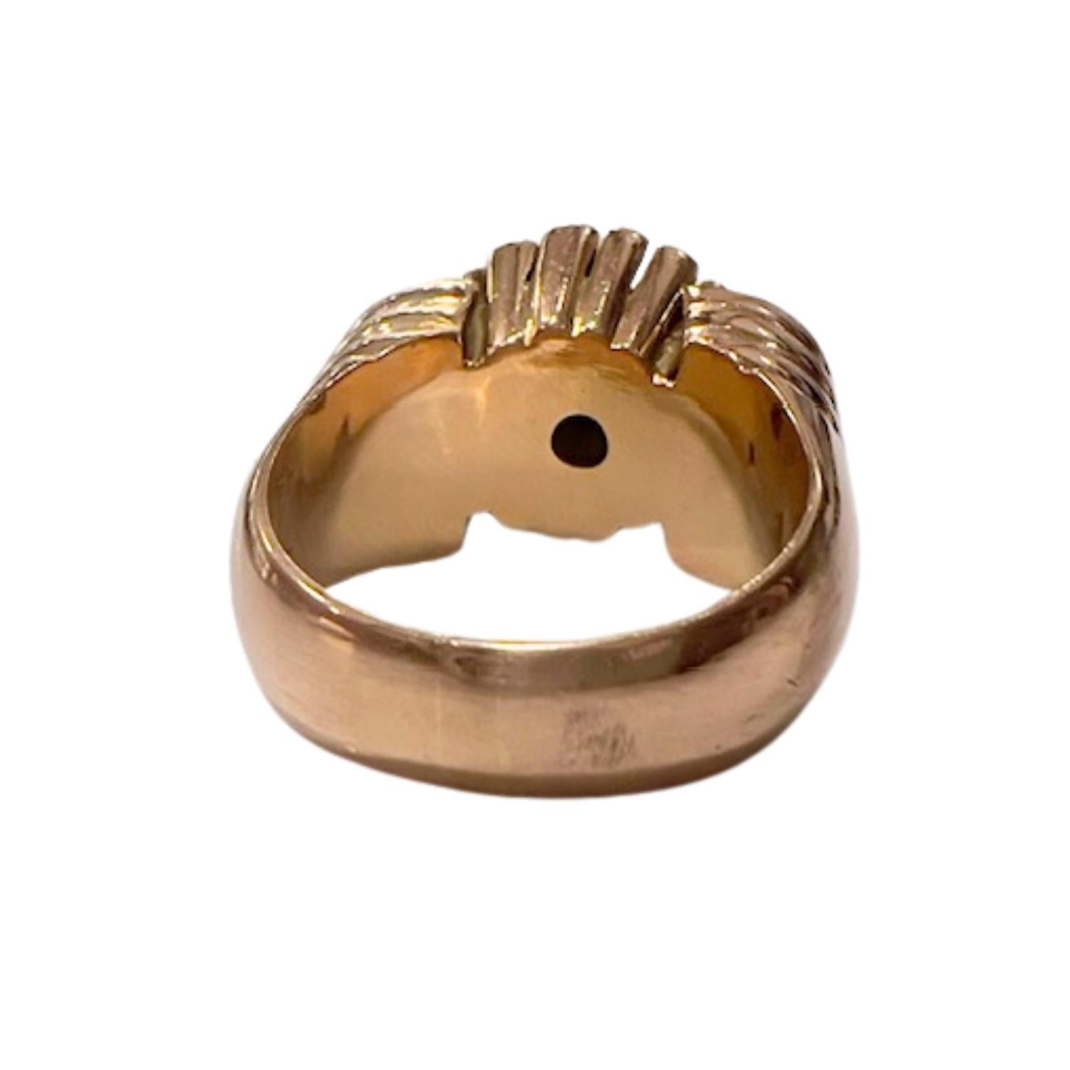 1940s  0.60 carat Diamond Gold Cocktail Ring en Bueno estado para la venta en MADRID, ES