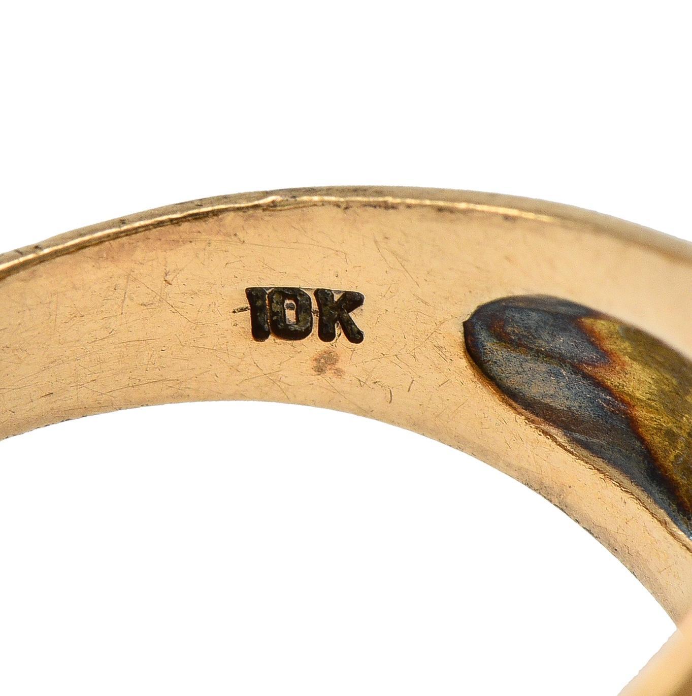 Anello con sigillo da uomo in oro 10 carati del 1940, risalente alla seconda guerra mondiale, per paracadutisti dell'U.S. Army in vendita 1