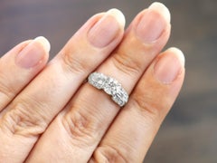 1940s 1.20 Carat Diamond and Platinum Engagement Ring