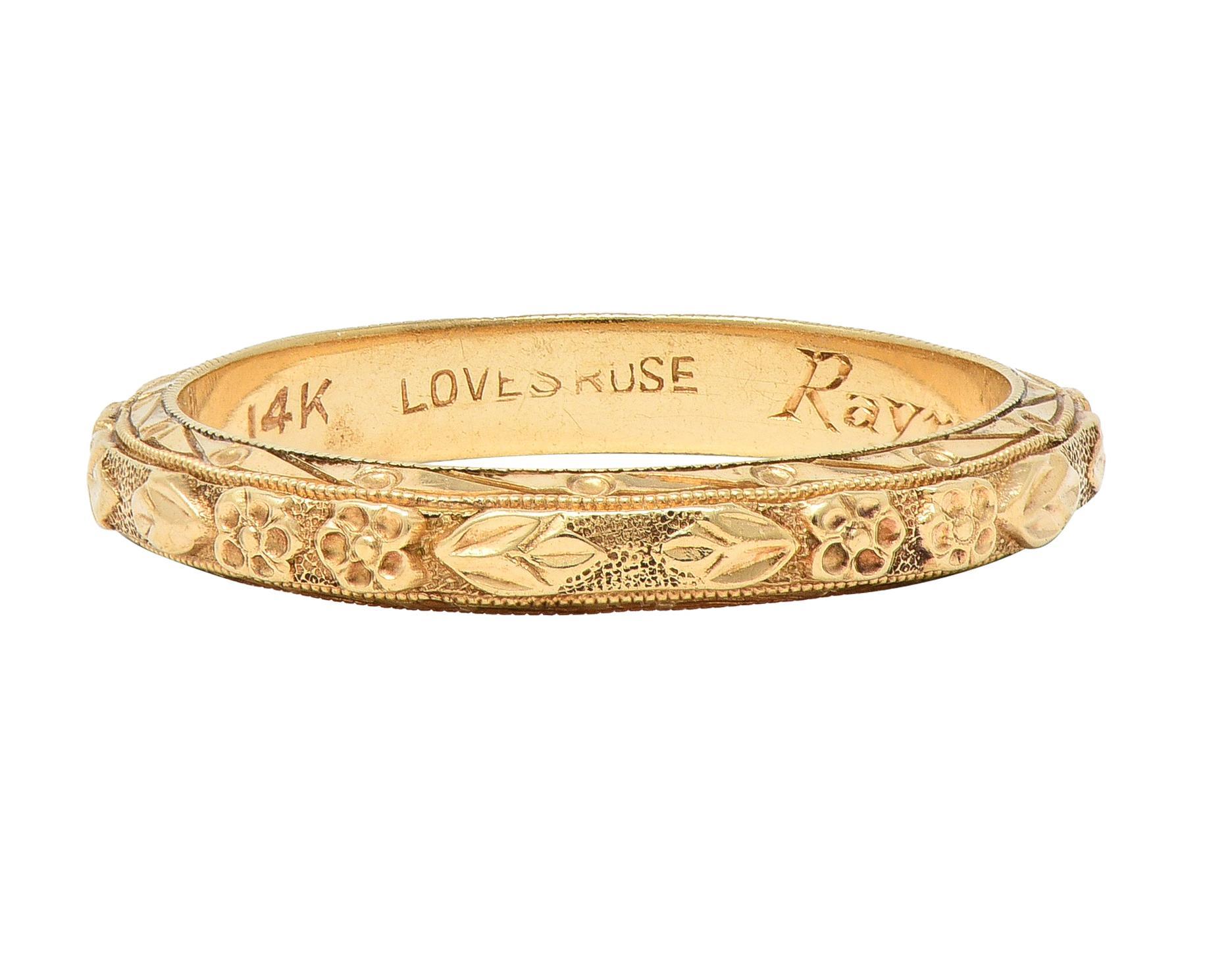 orange blossom 14k gold ring