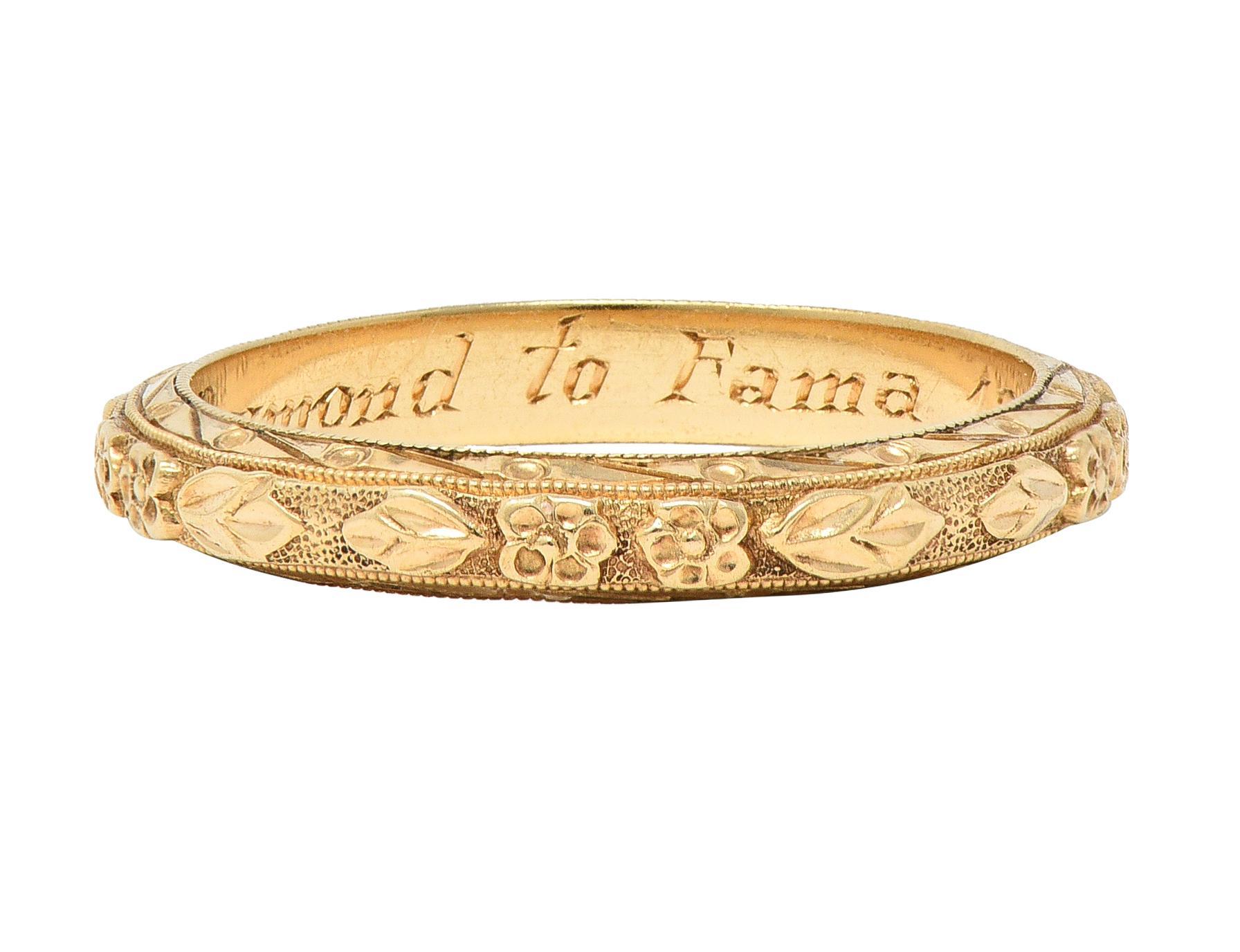 antique wedding bands 1940s