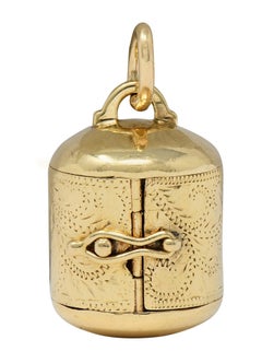 1940's 14 Karat Yellow Gold Vintage Folding Locket Album Charm