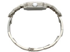 Vintage 1940s 1.45 Carat Diamond and Platinum Ladies Cocktail Watch