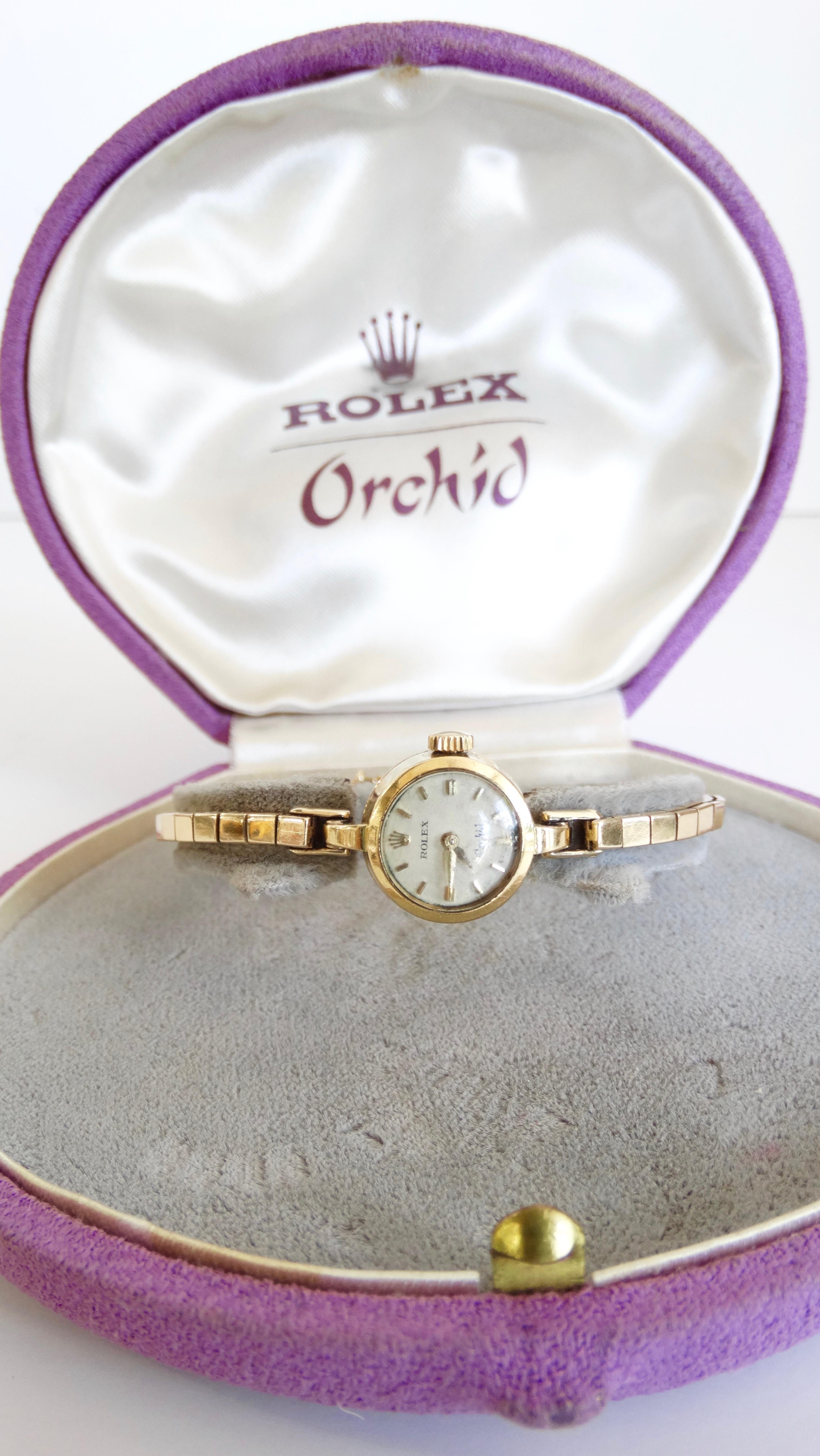 1940s 14kt Gold Rolex Orchid Watch  3