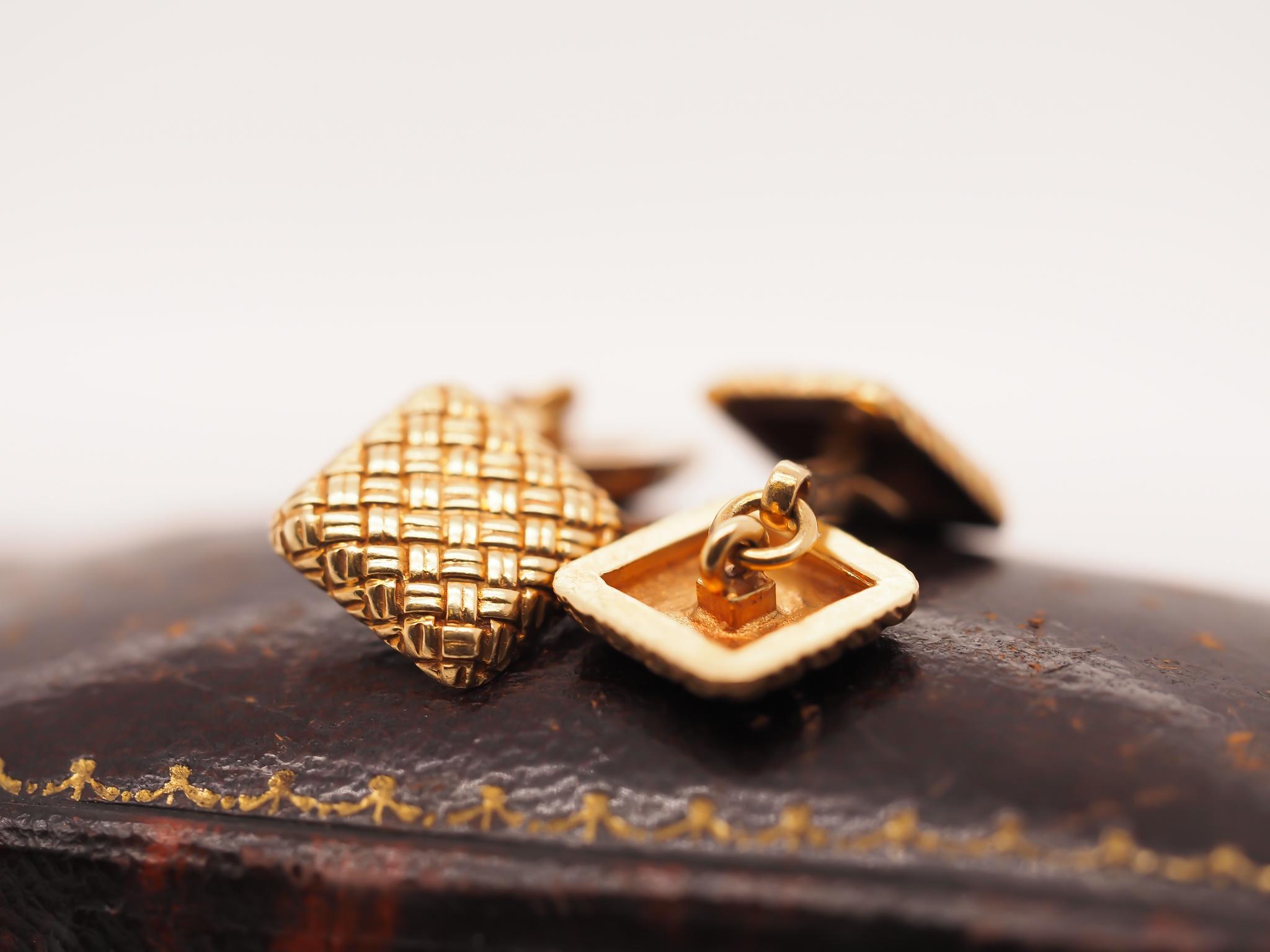 Gemelli Tiffany & Co. anni '40 in oro giallo 18k in vendita 1
