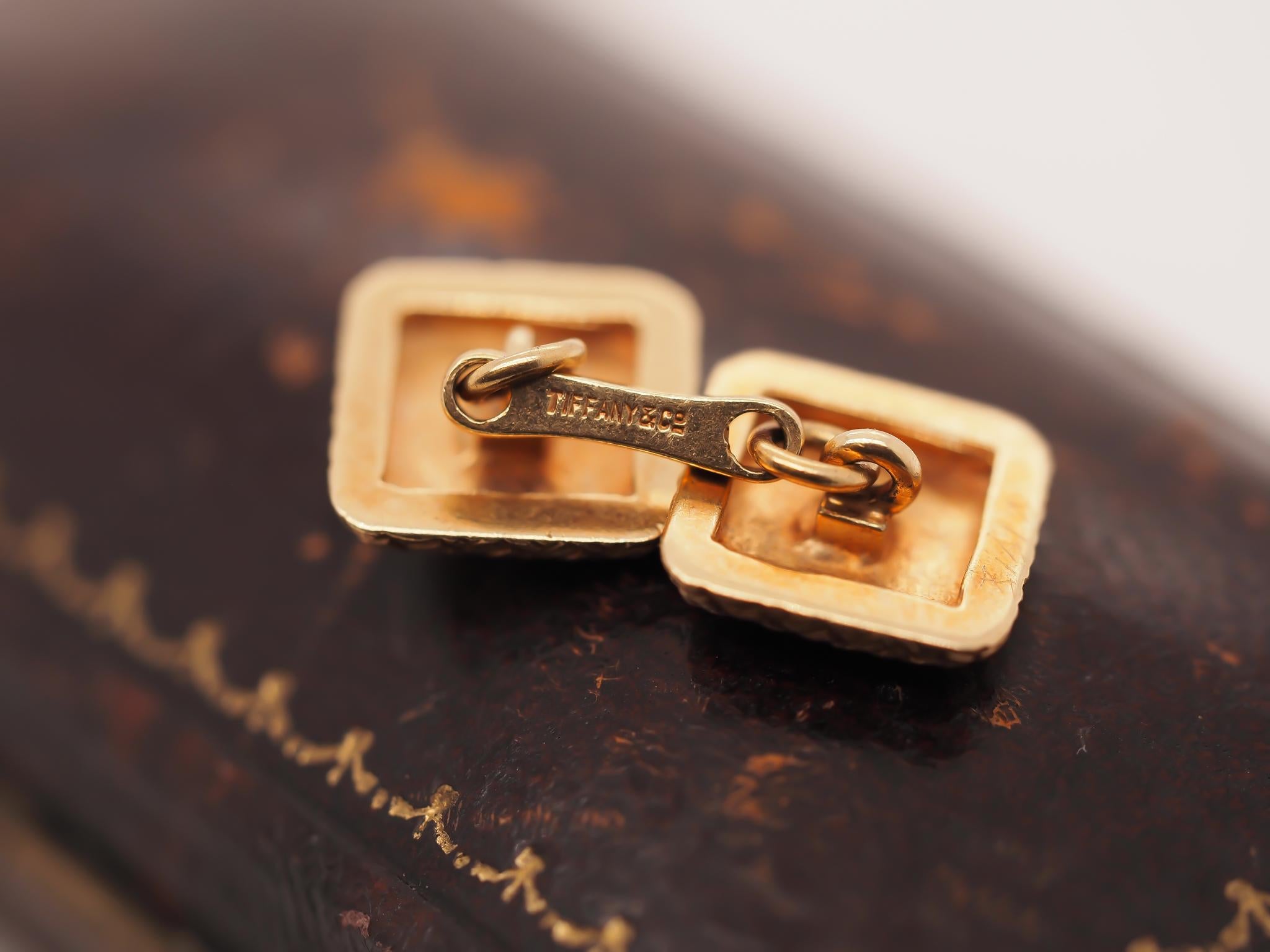 Gemelli Tiffany & Co. anni '40 in oro giallo 18k in vendita 2