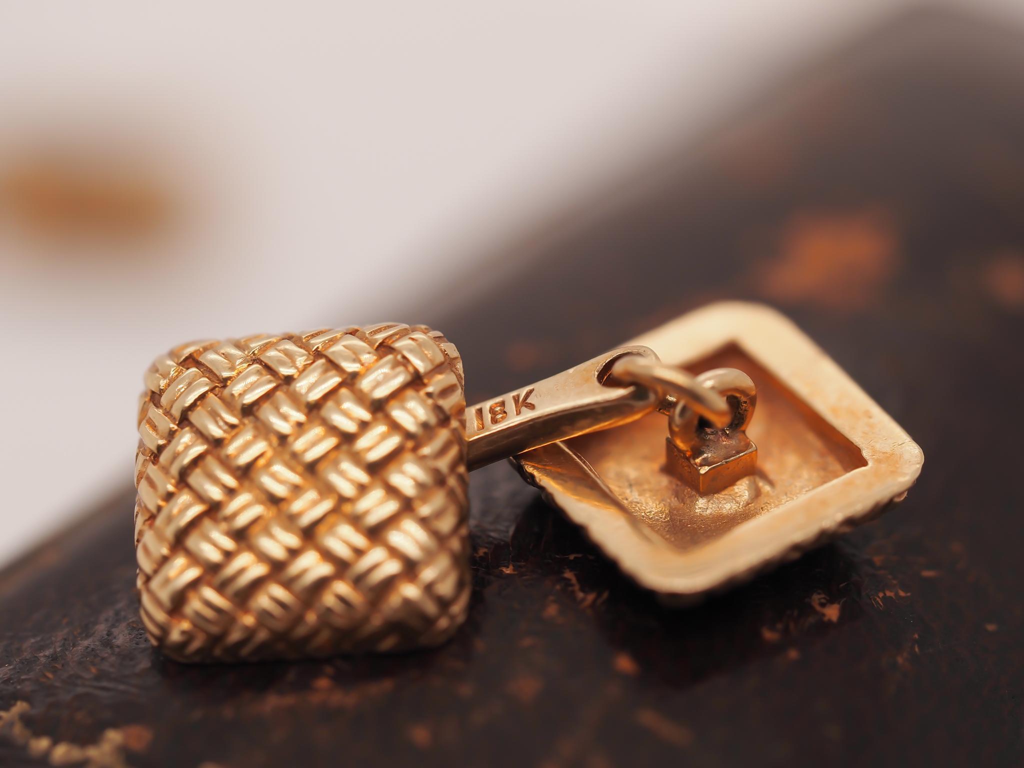 Gemelli Tiffany & Co. anni '40 in oro giallo 18k in vendita 5
