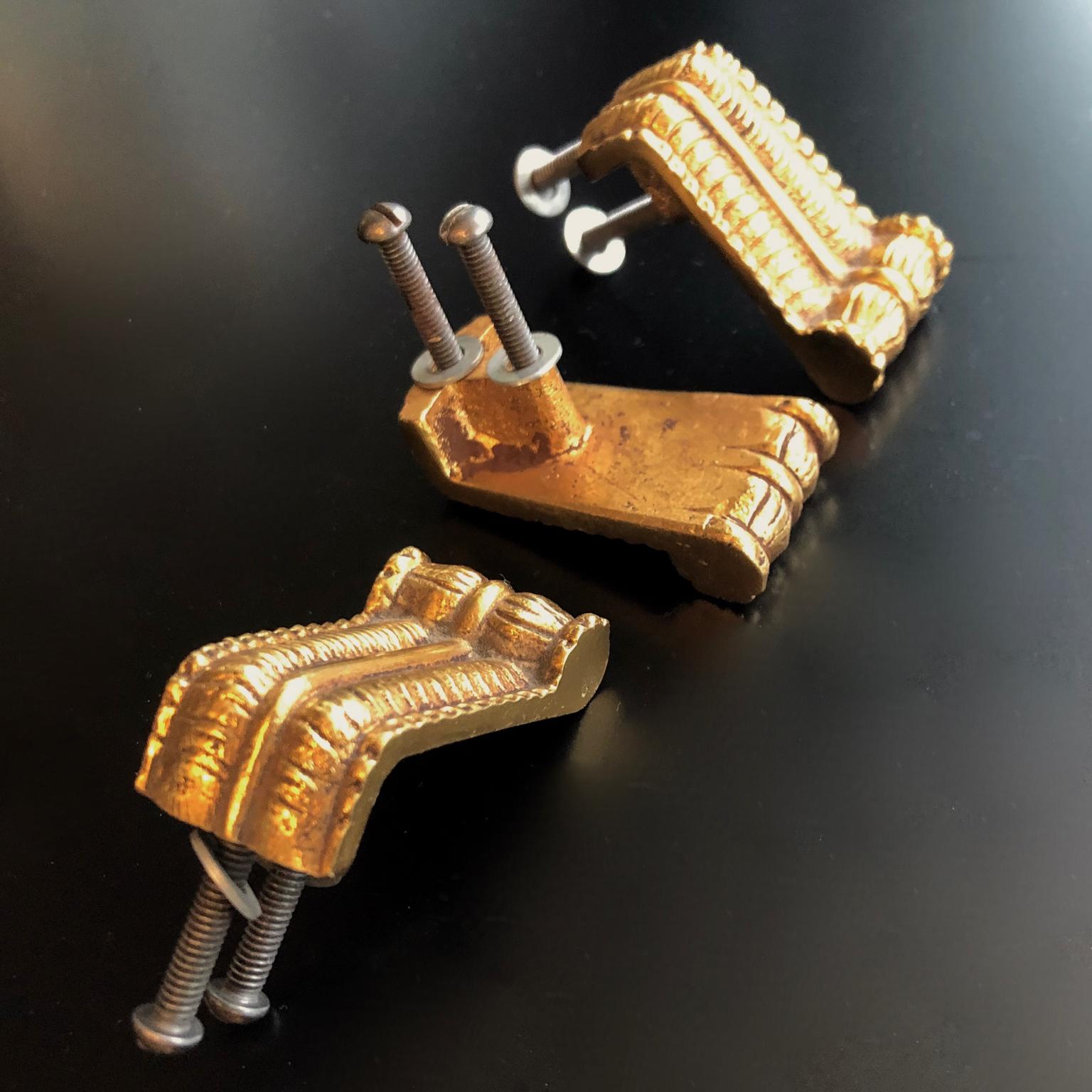 20th Century 1940s-1950s Italian Brass Drawer or Door Handle or Pull