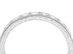 1940s 2.16 Carat Diamond and Platinum Full Eternity Ring