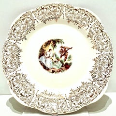 1940'S 22-Karat Gold American Limoges Dinnerware S/13