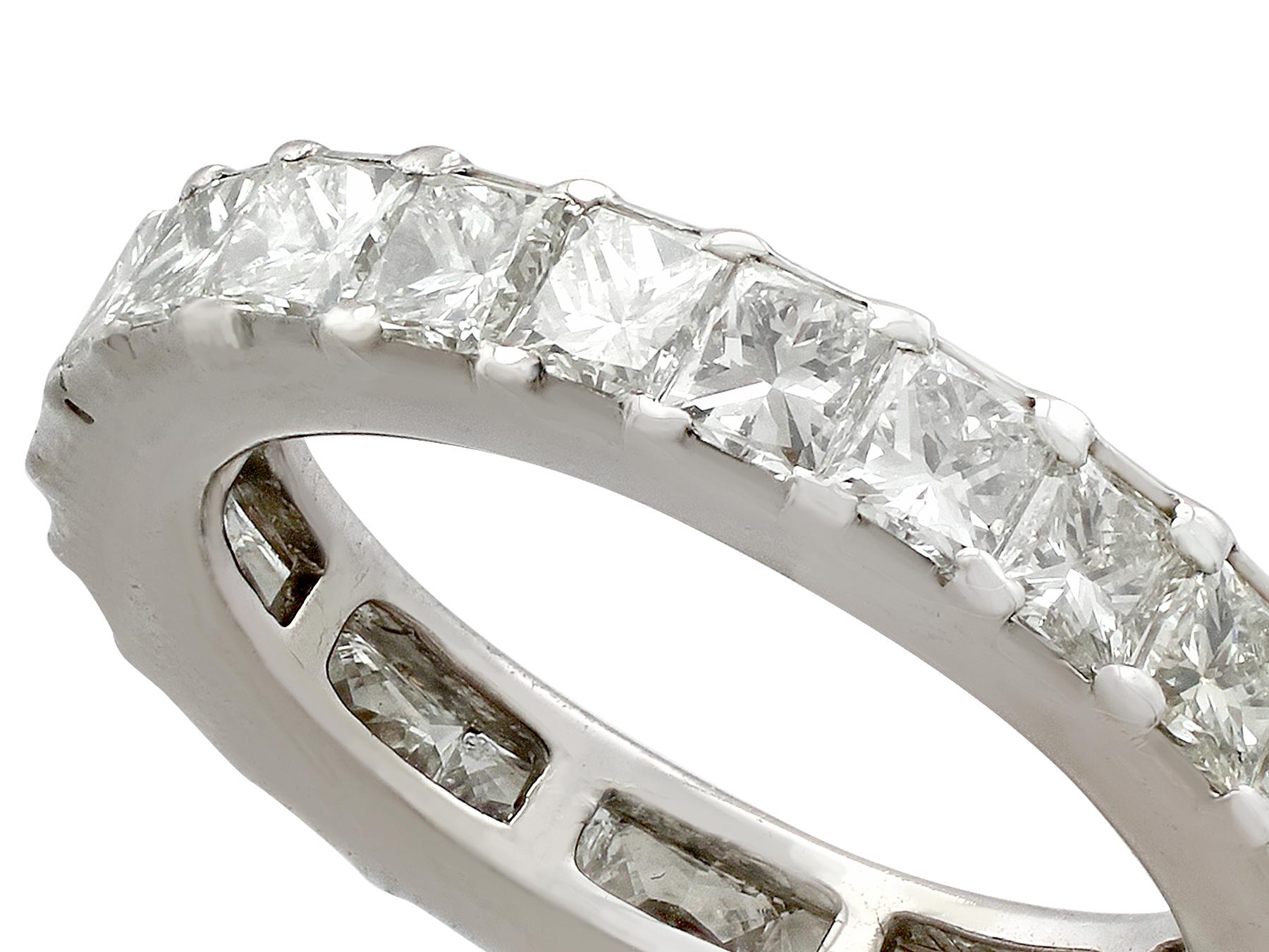 1940s 2.32 Carat Diamond and White Gold Full Eternity Ring In Excellent Condition In Jesmond, Newcastle Upon Tyne