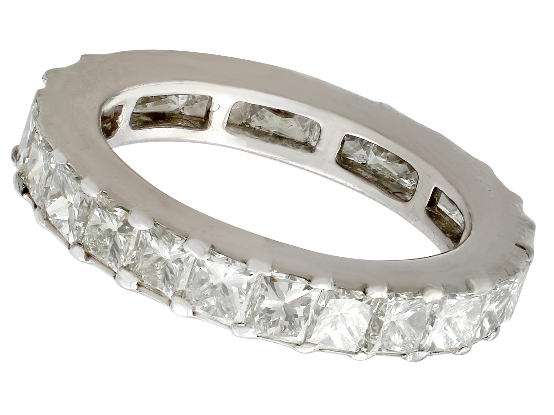 Women's or Men's 1940s 2.32 Carat Diamond and White Gold Full Eternity Ring