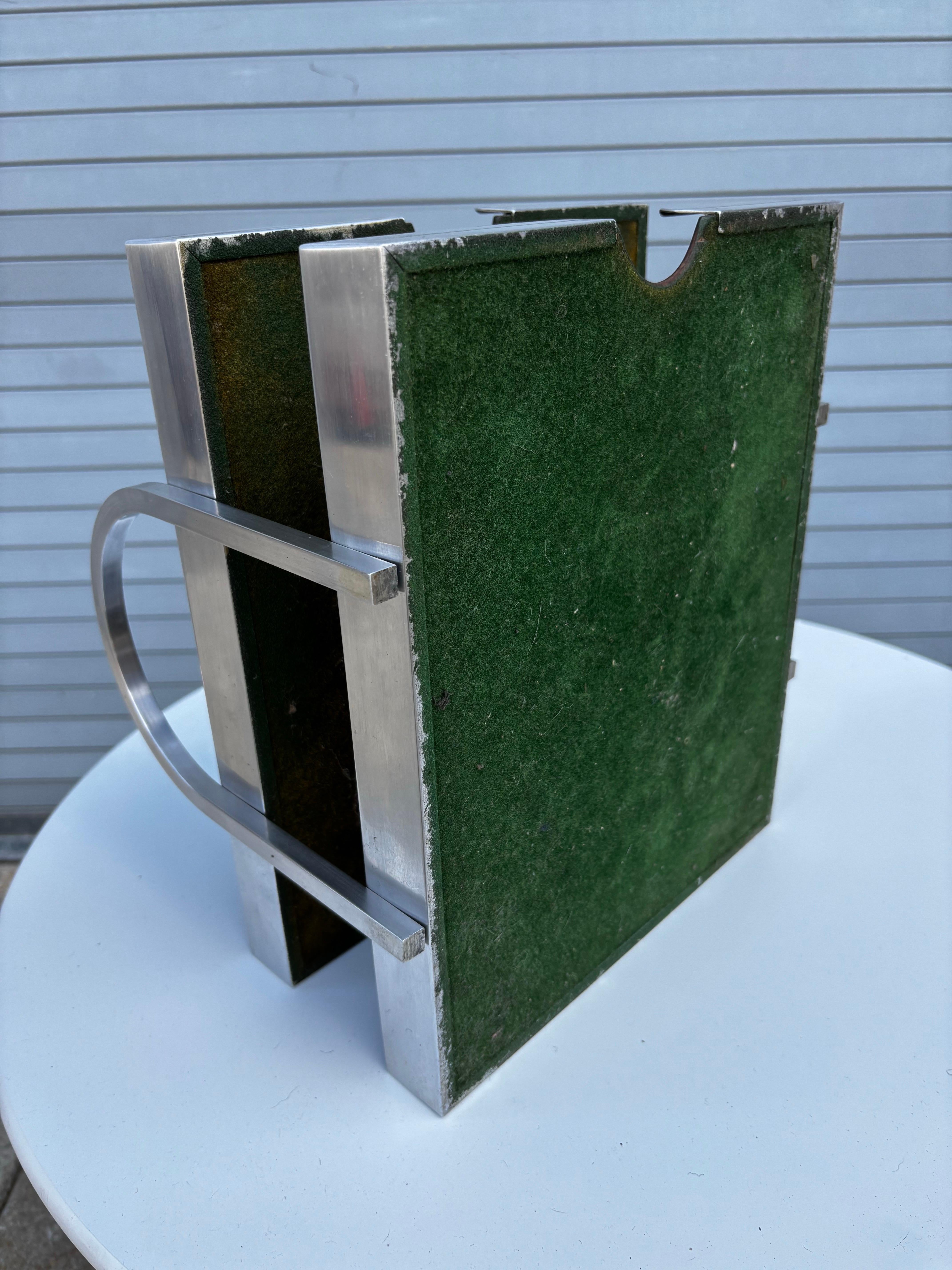 1940er/ 50er Jahre Aluminium IN/ OUT Box (amerikanisch) im Angebot