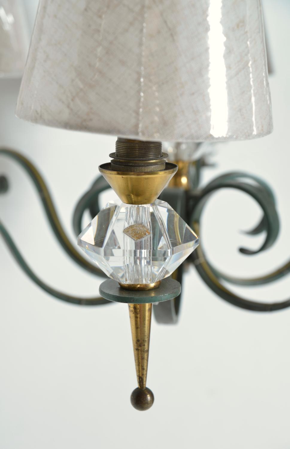 Lustre français des années 1940/50 par Philippe Genet & Lucien Michon Cristal de Sèvres en vente 3