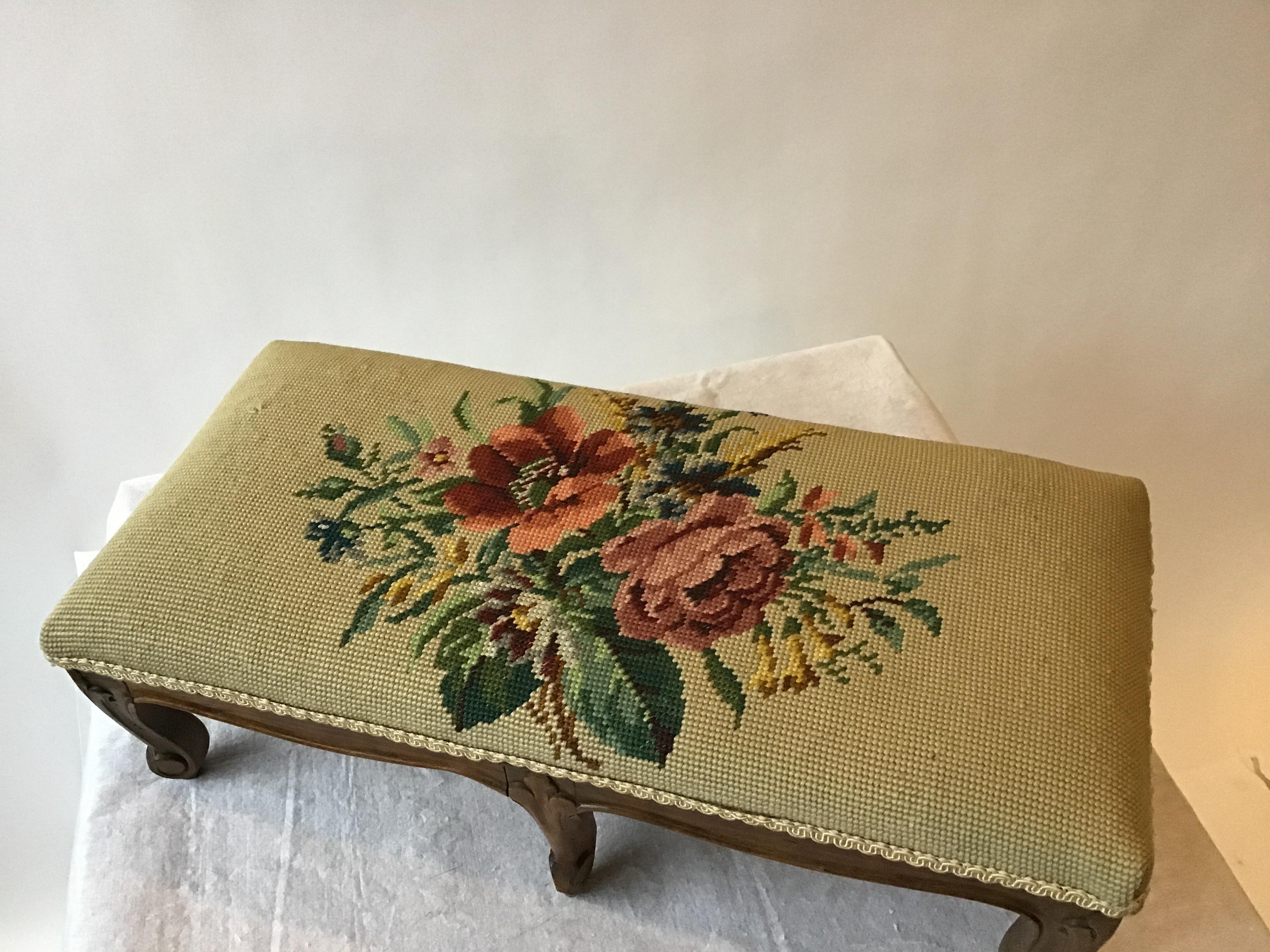 1940s 6 Leg French Style Footstool 1