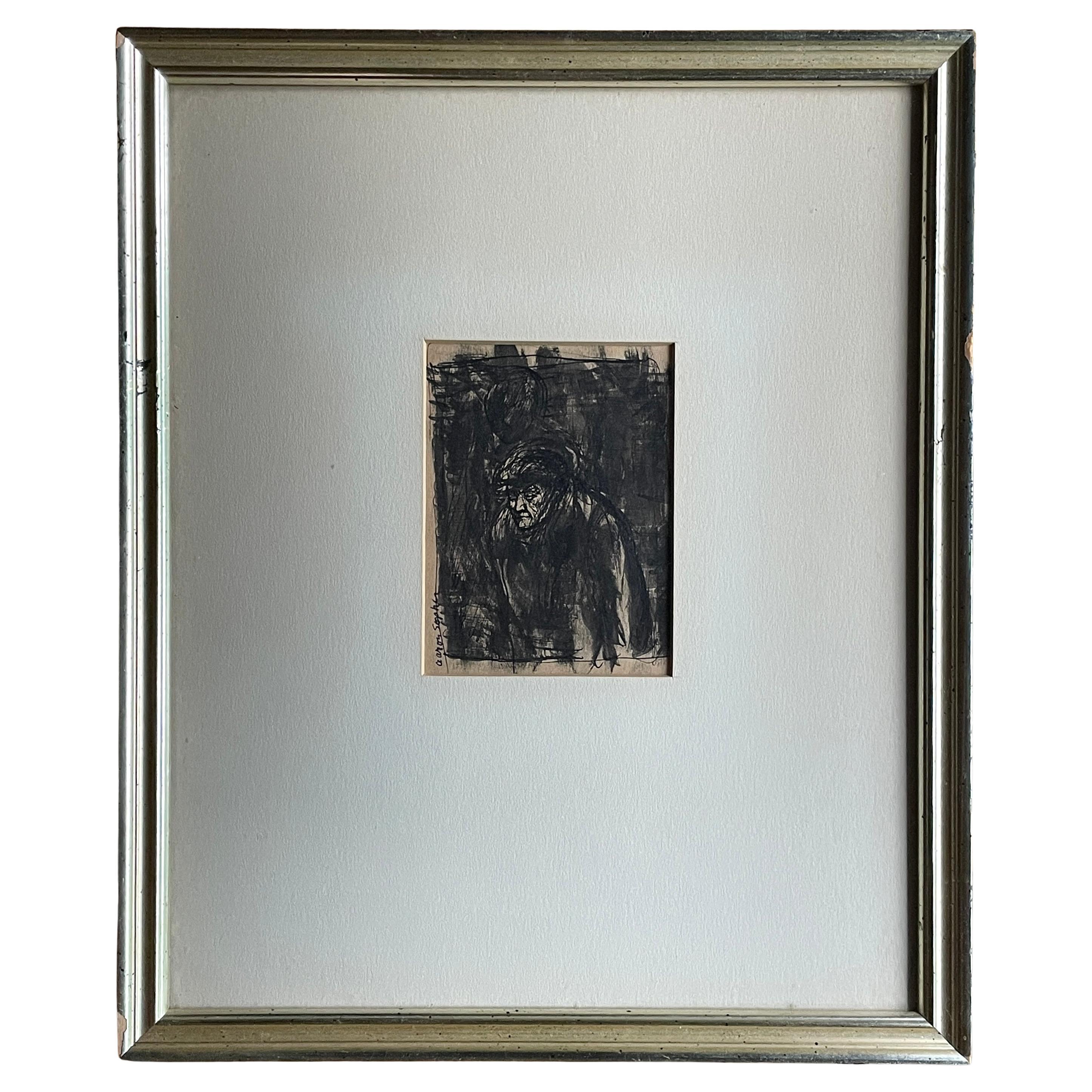 1940s Aaron Sopher New Yorker Arte Original Dibujo Tinta + Lavado Acuarela en venta