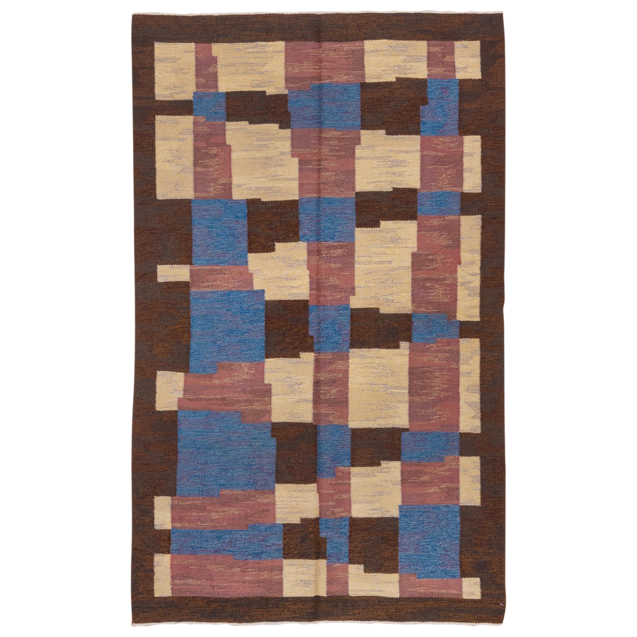 Vintage Rya Scandinavian Rug at 1stDibs