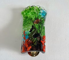 Scontrino in vetro di Murano "Acquarium" del 1940, attribuito ad Alfredo Barbini per Cenedese