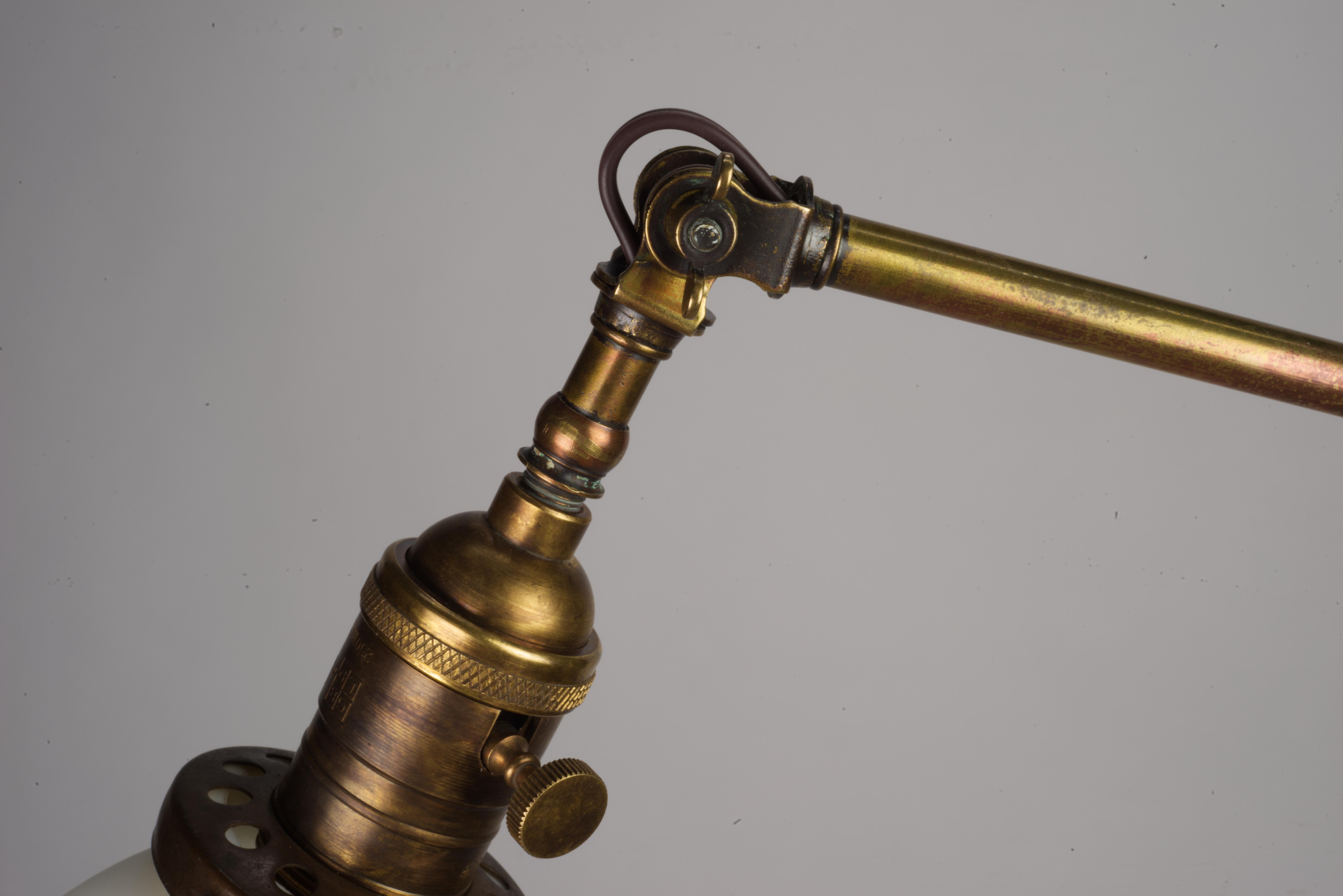 1940s Adjustable Brass Torsher For Sale 4