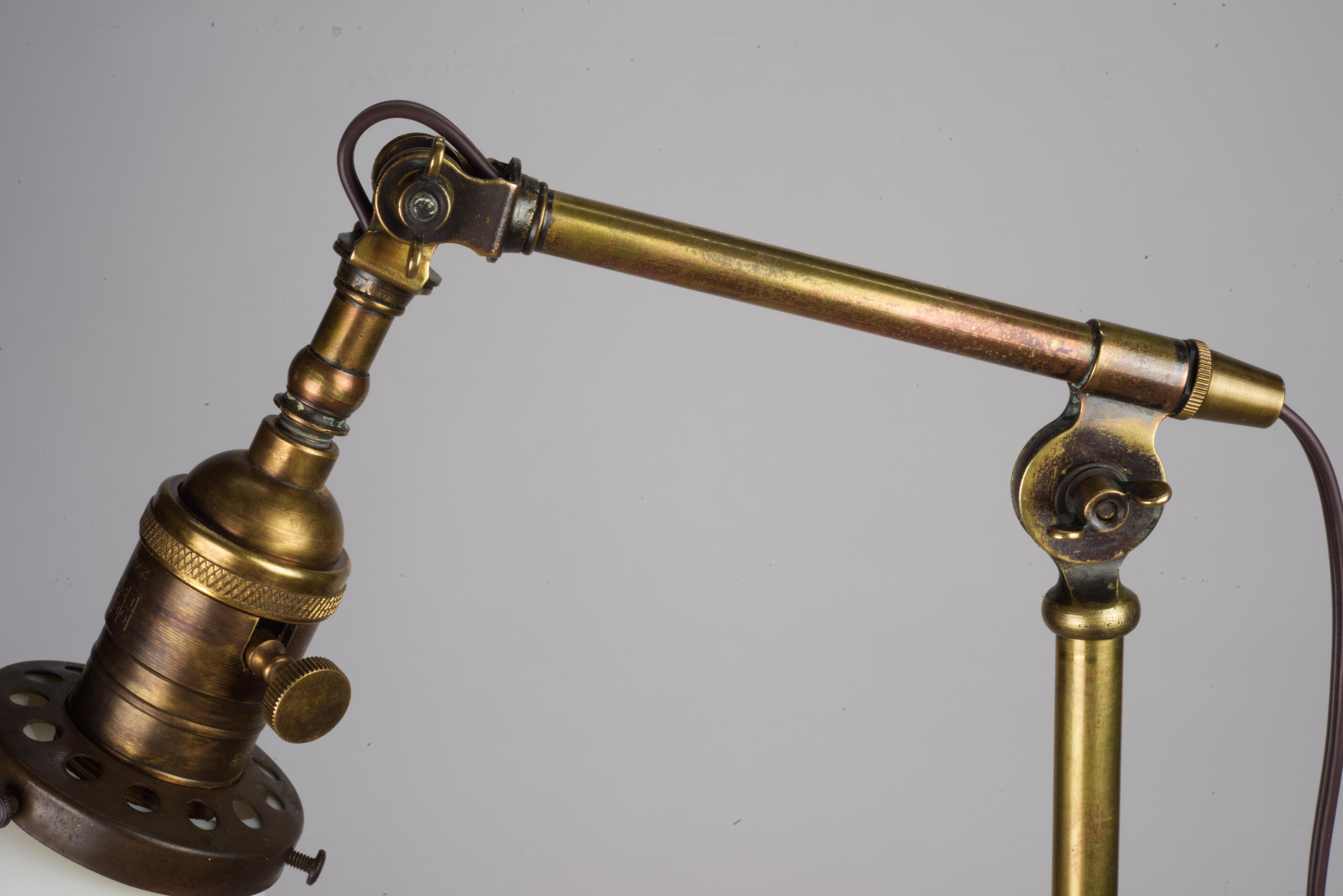 1940s Adjustable Brass Torsher For Sale 5