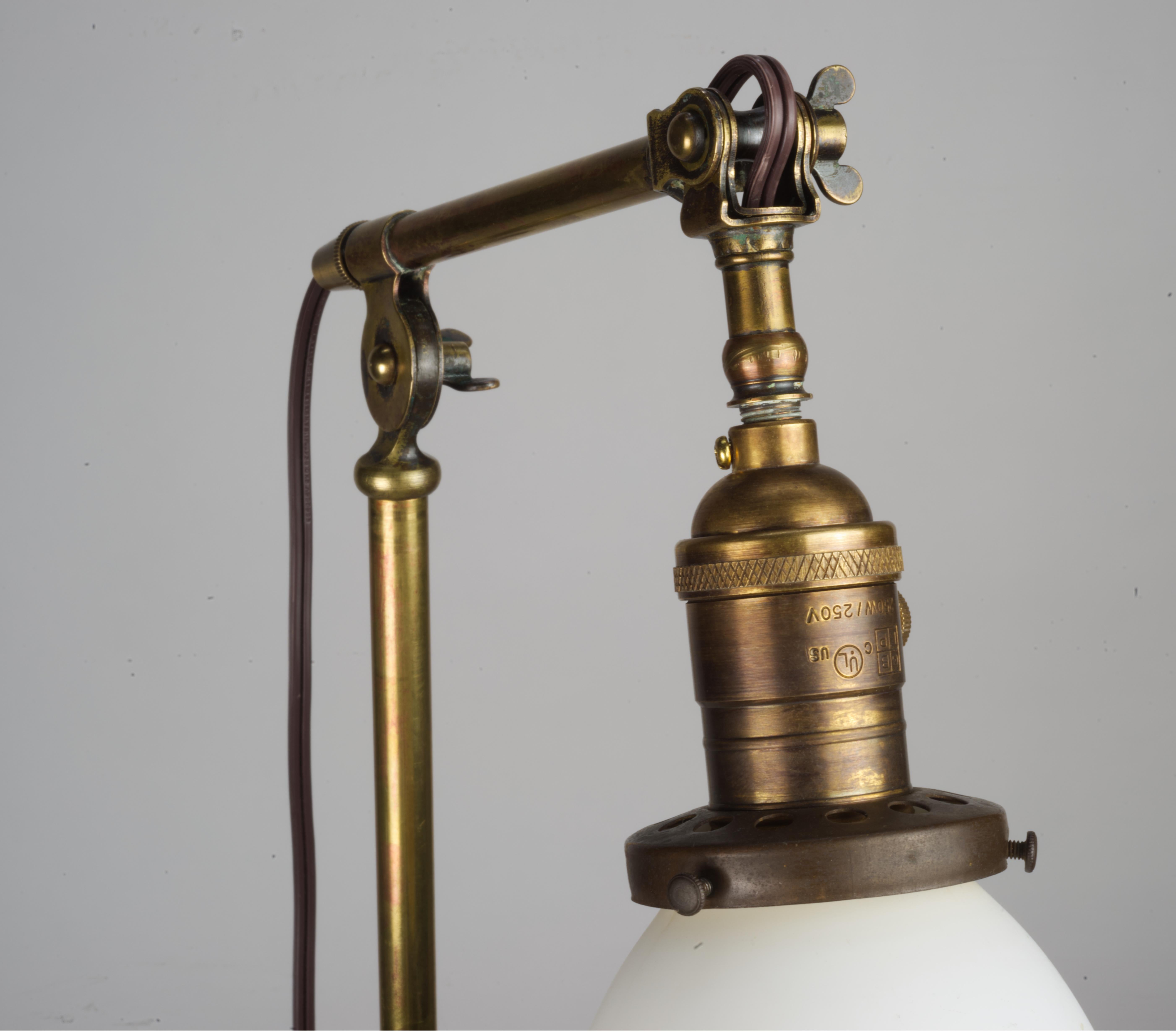 1940s Adjustable Brass Torsher For Sale 6