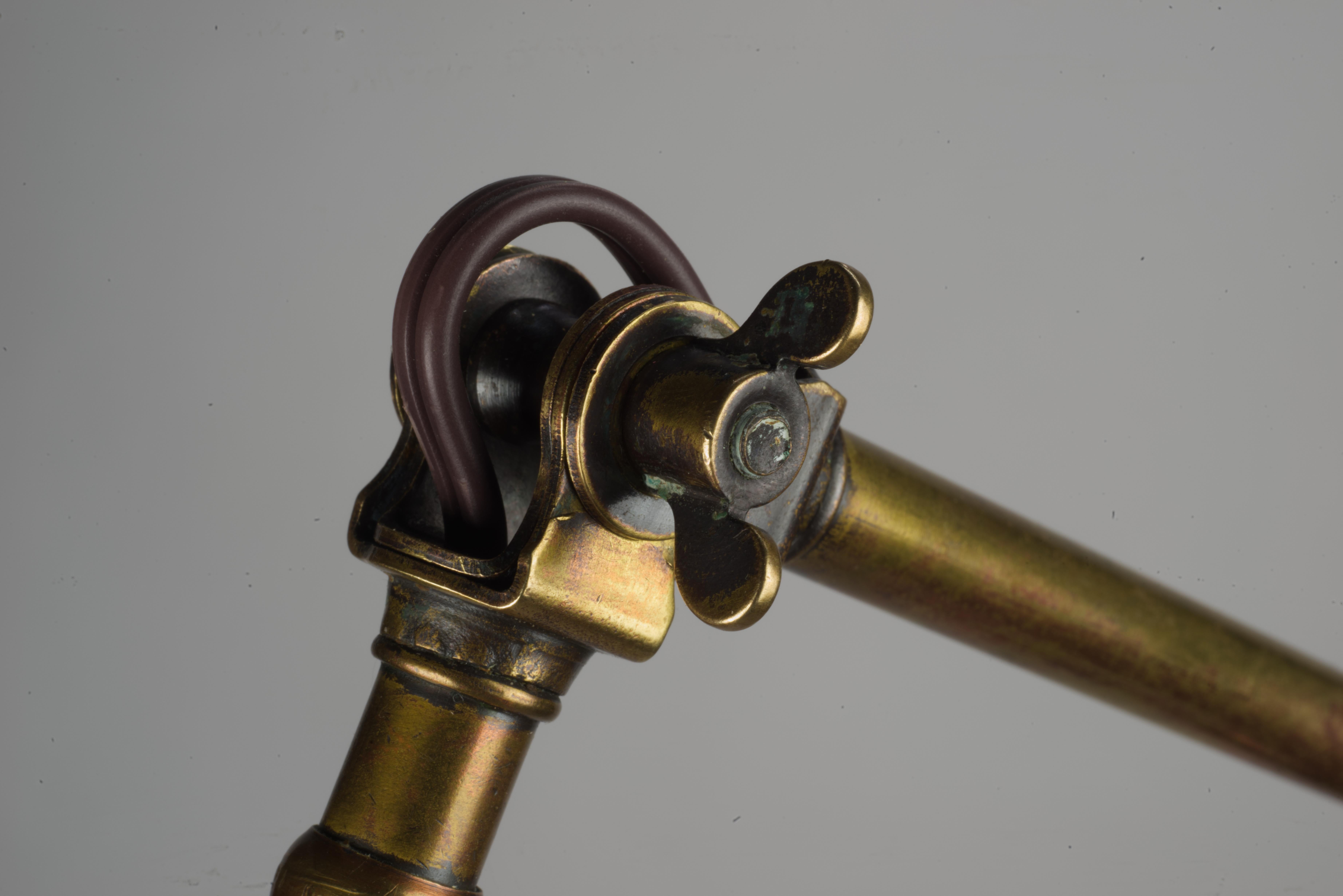 1940s Adjustable Brass Torsher For Sale 7